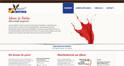 Desktop Screenshot of malereibetrieb-scheither.de