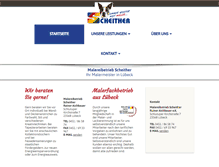 Tablet Screenshot of malereibetrieb-scheither.de